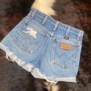 Wrangler boutique custom cutoff shorts.